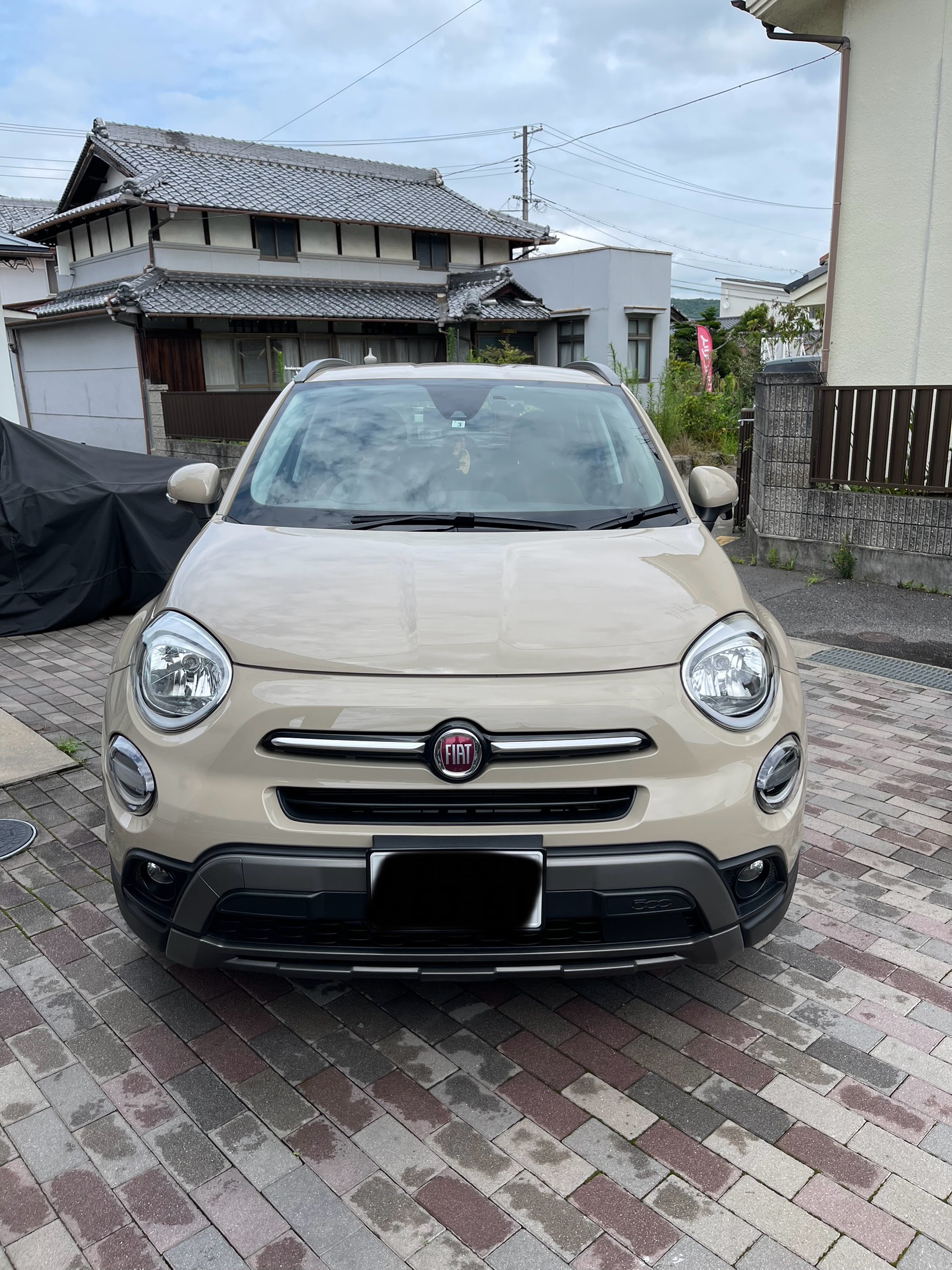 岡山市 フィアット 500X 手洗い洗車