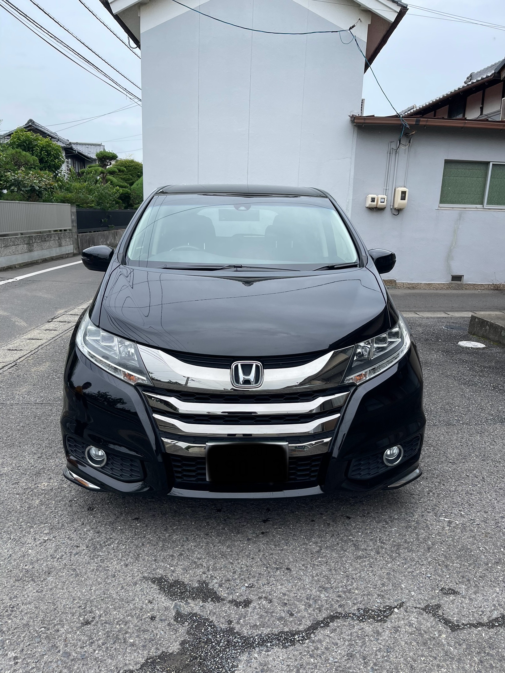 岡山市 HONDA オデッセイ 手洗い洗車
